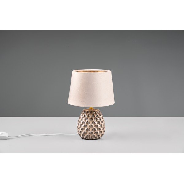 Бежова настолна лампа (височина 27 cm) Ariana - Reality-image-3