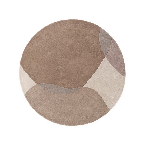 Бежов вълнен кръгъл килим ø 160 cm Ovia – Villeroy&Boch
