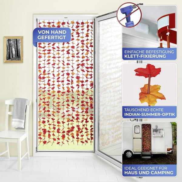 Червена завеса за врата 90x190 cm Indian Summer - Maximex-image-3