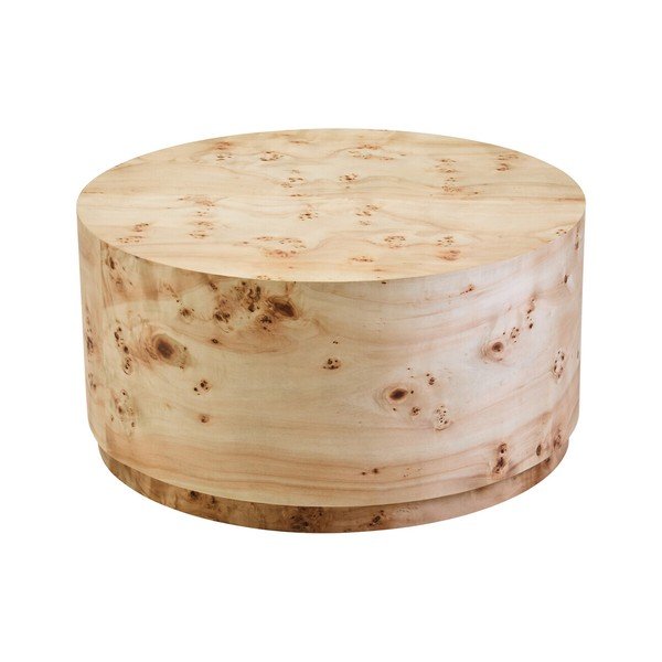 Кръгла масичка за кафе в естествен цвят ø 80 cm Mota – Premier Housewares
