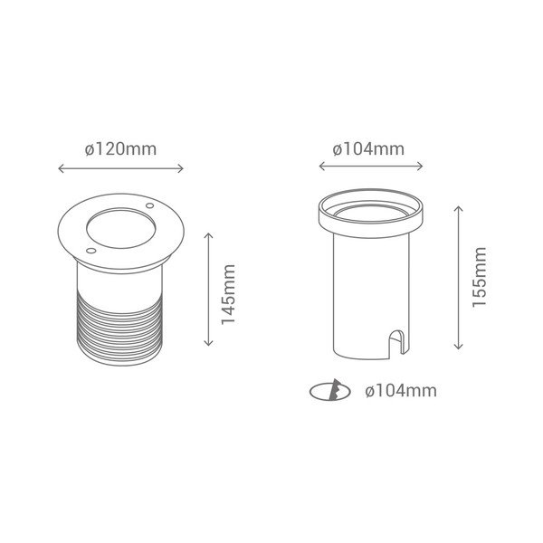 Външен прожектор Cobground, ø 12 cm - SULION-image-2