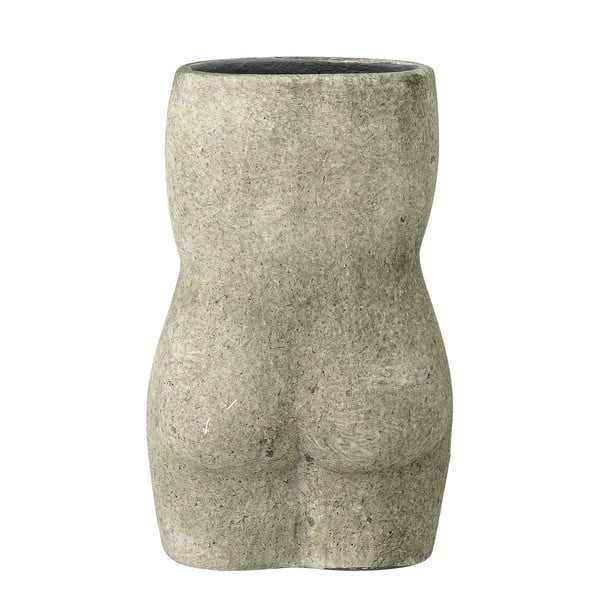 Сиво-зелена теракотена ваза, височина 16 cm Emeli - Bloomingville-image-3