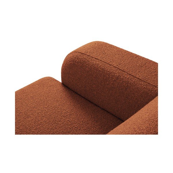 Кафяв ъглов диван от плат букле (десен ъгъл) Molino - Micadoni Home-image-4