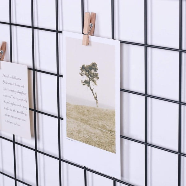 Черна метална дъска за напомняне, 60 x 60 cm - Evila Originals-image-3