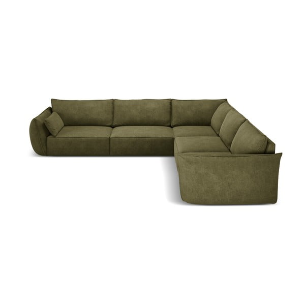Зелен ъглов диван (променлив) Vanda - Mazzini Sofas
