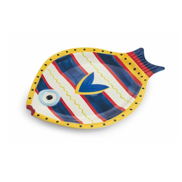 Комплект от 4 доломитни чинии във формата на риба Sashimi Fish - VDE Tivoli 1996-image-4