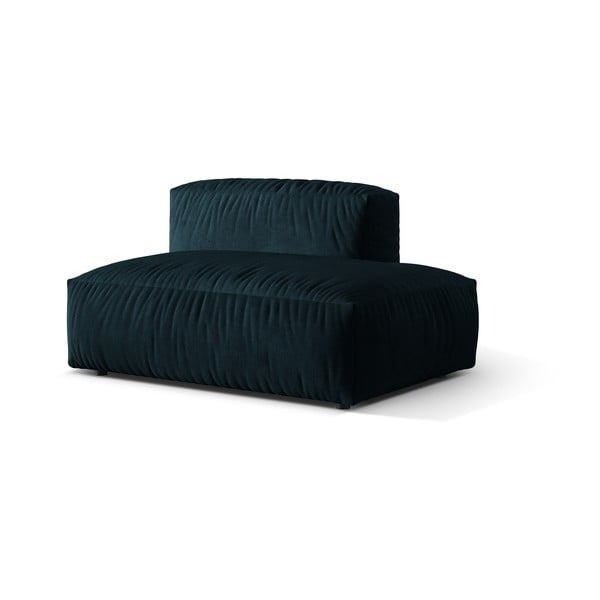 Тъмносин кадифен модул за диван (десен ъгъл) Martina – Micadoni -image-1
