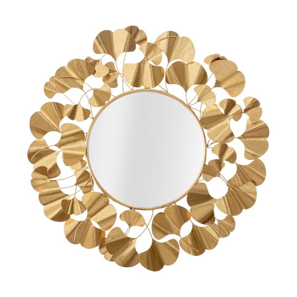 Огледало за стена в златисто Leaf Gold, ø 81 cm - Mauro Ferretti