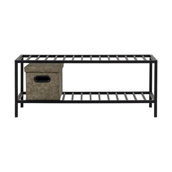 Черен метален шкаф за обувки Vita - House Nordic-image-2