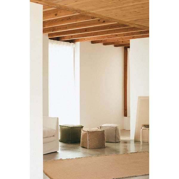 Кремав пуф Handloom – Lorena Canals-image-4