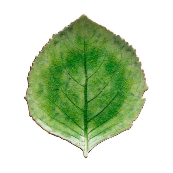 Зелена керамична чиния , 19 x 22 cm Riviera - Costa Nova