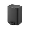 Тъмносиво стоманено кошче за боклук с педал 4 l Bo – Brabantia