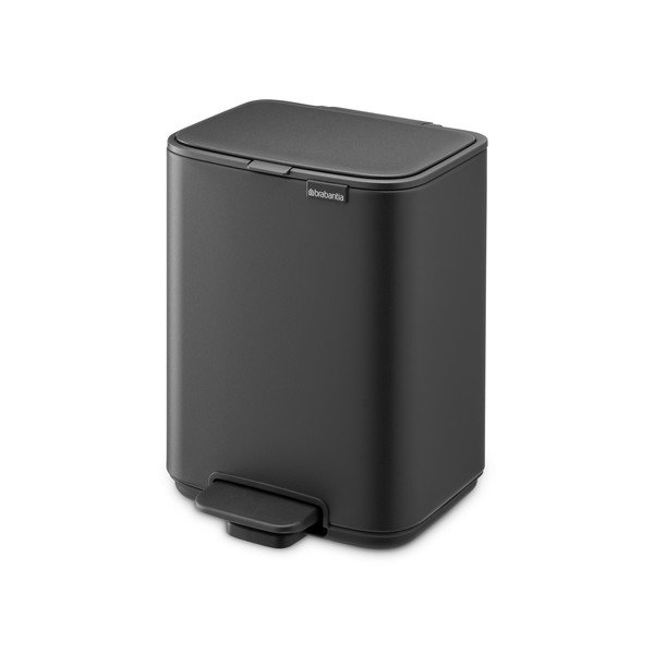 Тъмносиво стоманено кошче за боклук с педал 4 l Bo – Brabantia
