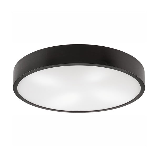 Тъмнокафява лампа за таван със стъклен абажур ø 58 cm Eveline - LAMKUR