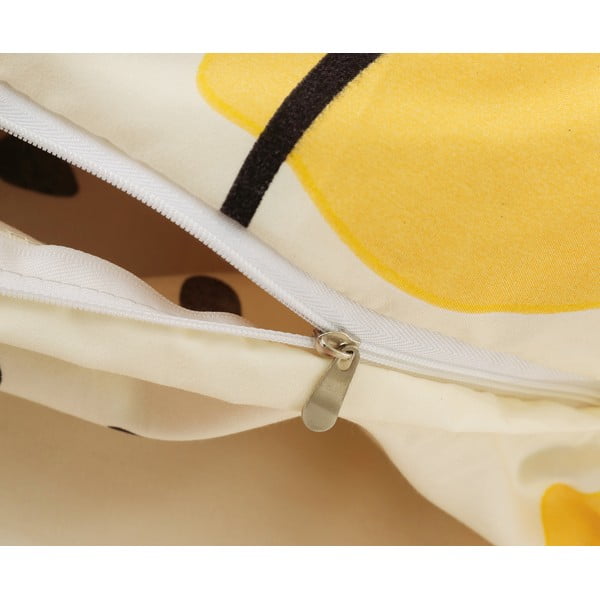 Жълто спално бельо за единично легло от микросатен, 3 части 140x200 cm Sophia - My House-image-2