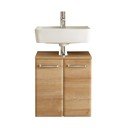 Стенен шкаф без мивка от декор от дъб  в естествен цвят 53x60 cm Quickset 318 – Pelipal