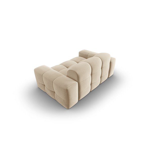 Бежов кадифен диван 156 cm Kendal - Micadoni Home-image-3