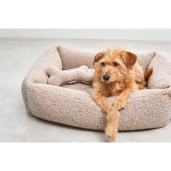 Бежово легло за куче от плат букле 55x70 cm Senso Greige S – MiaCara-image-1