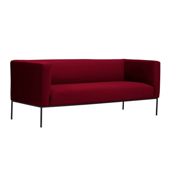 Диван от червено кадифе Neptune, 195 cm - Windsor & Co Sofas-image-2