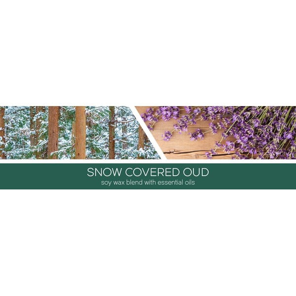 Ароматизирана свещ , време на горене 35 ч. Snow Covered Oud - Goose Creek-image-1