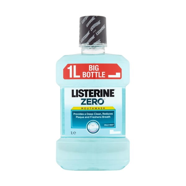 Вода за уста Zero Mild Taste , 2 x 1 л Listerine - Unknown