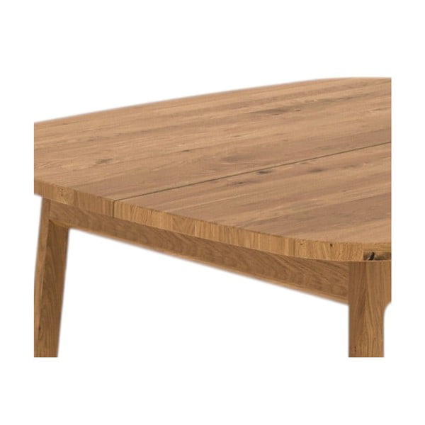Сгъваема трапезна маса от масивен дъб в естествен цвят  100x120 cm Twig – The Beds-image-2