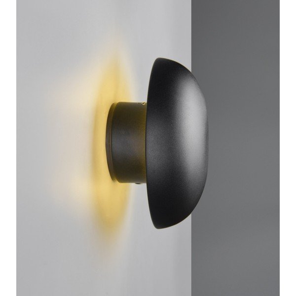 Матово черно LED стенна лампа с USB Davey – Reality-image-1