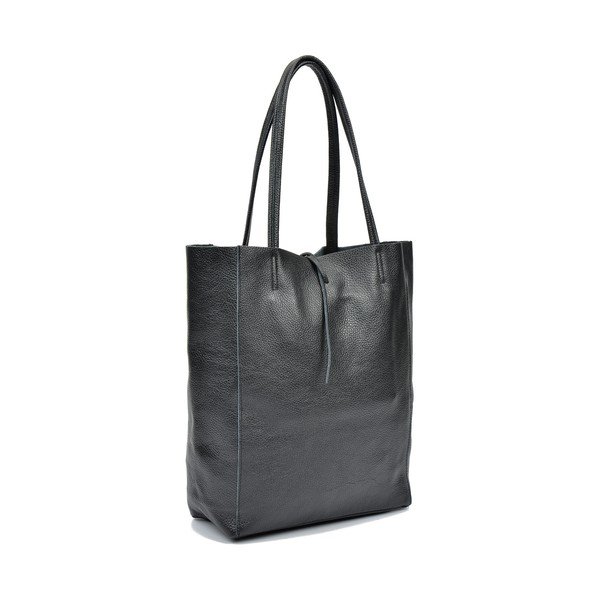 Černá dámská kožená kabelka Sofia Cardoni Shopper-image-1