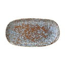 Синьо-кафява керамична чиния за сервиране , 23,5 x 12,5 cm Paula - Bloomingville