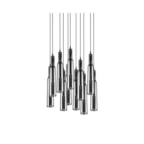 LED висящо осветително тяло със стъклен абажур ø 50 cm в сребристо Lucent - Trio Select-image-1