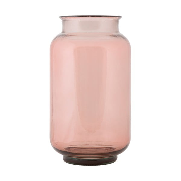 Светлорозова ваза от рециклирано стъкло Florero - Mauro Ferretti