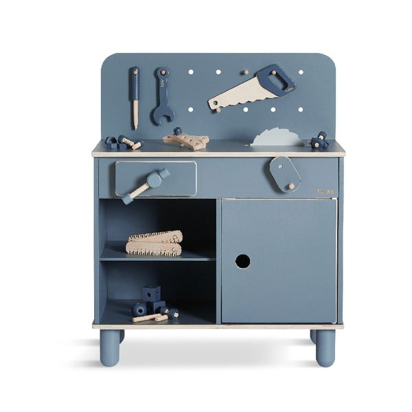 Синя детска работилница Работната маса Play - Flexa-image-1