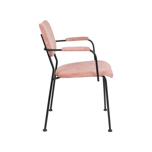 Светлорозови трапезни столове в комплект от 2 броя Benson - Zuiver-image-3