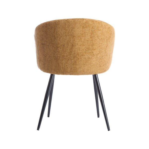 Метални трапезни столове в комплект 2 бр. в цвят жълта охра Radaja – Light & Living-image-4