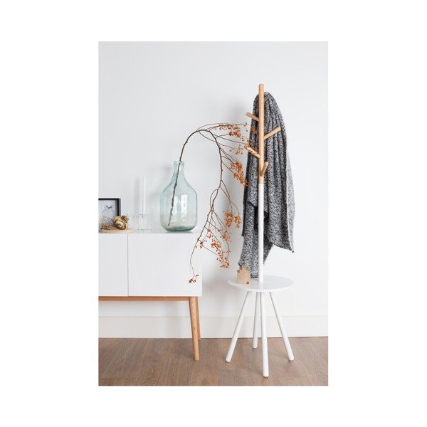 Бяла закачалка за дрехи с място за съхранение Table Tree - Zuiver-image-1