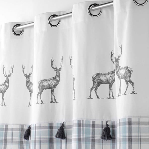 Бяло-синя завеса 140x240 cm Megeve – douceur d'intérieur-image-1