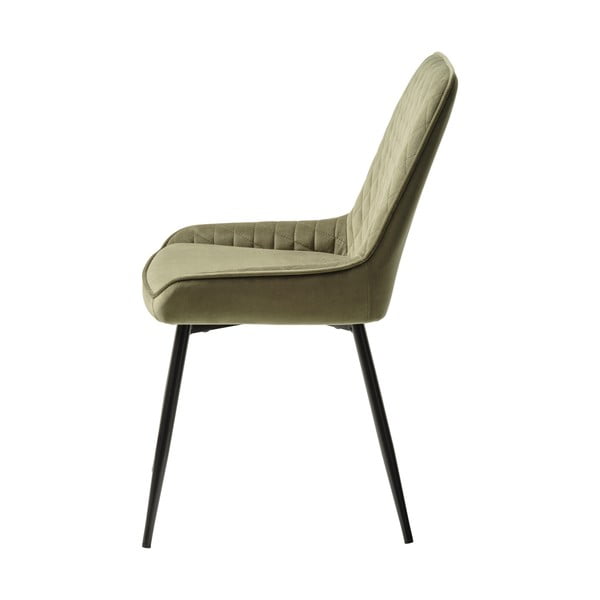 Зелен кадифен стол за хранене Milton - Unique Furniture-image-3