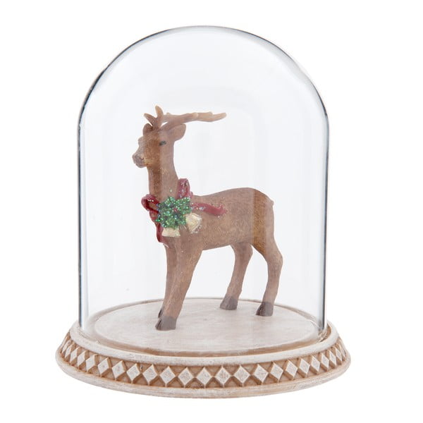 Dekorace Clayre & Eef Deer Christmasy, 12 x 13 cm