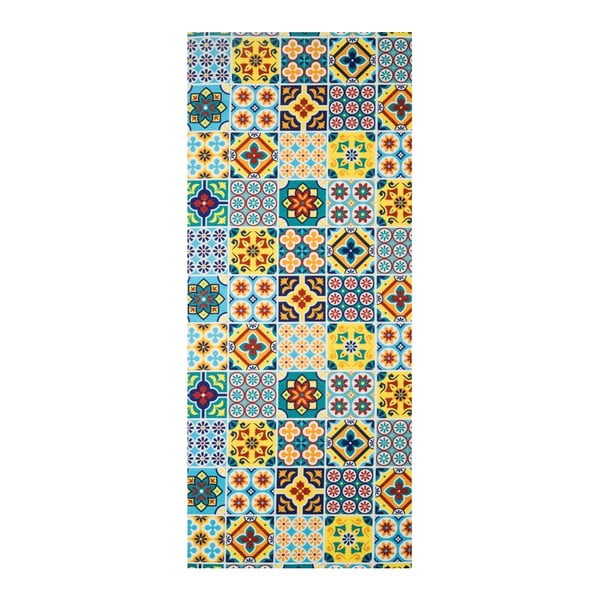 Vysoce odolný koberec Webtappeti Azulejo, 58 x 115 cm