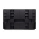 Черна модулна библиотека от масивен бор 346x210 cm Finca – WOOOD