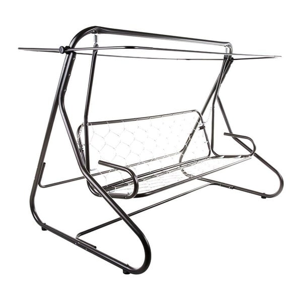 Сива метална градинска люлка Milano – Dajar-image-3