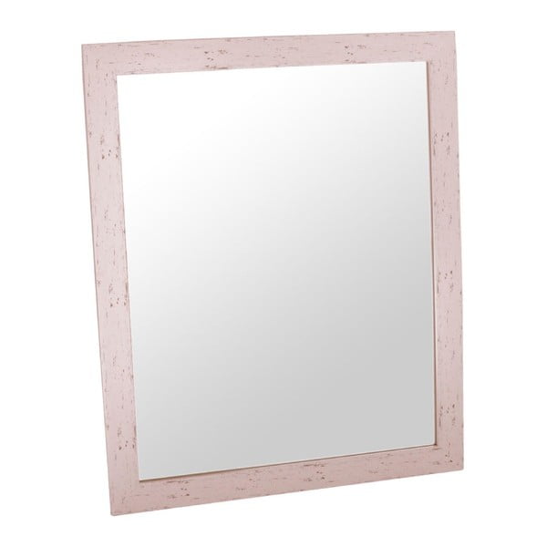 Zrcadlo Romantic 46x56 cm, růžový rám