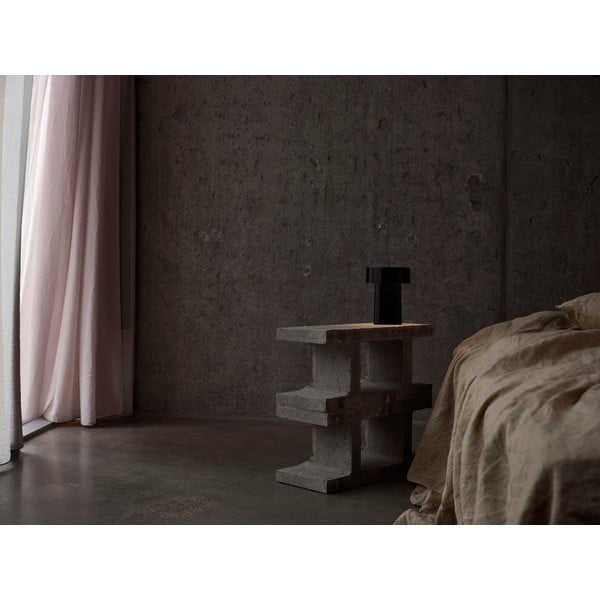 Черна пластмасова LED настолна лампа (височина 18 cm) Oblong – Zone-image-1