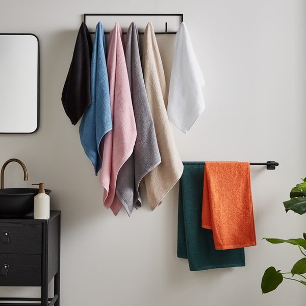 Черни бързосъхнещи /от тери памучни хавлии и кърпи за баня в комплект 8 бр. Quick Dry – Catherine Lansfield-image-3