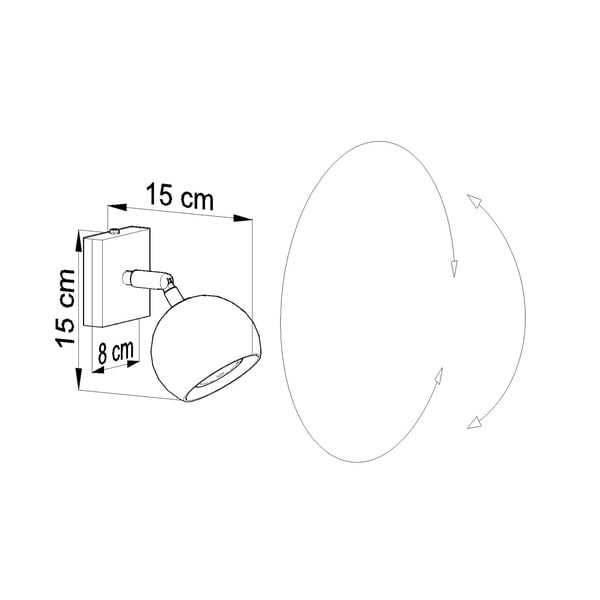 Бяла стенна лампа Ollo - Sollux-image-2
