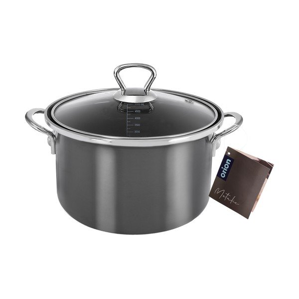 Емайлирано гърне с капак 5 l Metalic – Orion-image-3