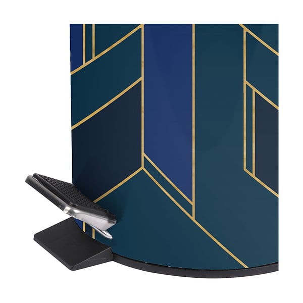 Тъмносиньо метално кошче за боклук с педал 3 l Achille – douceur d'intérieur-image-1