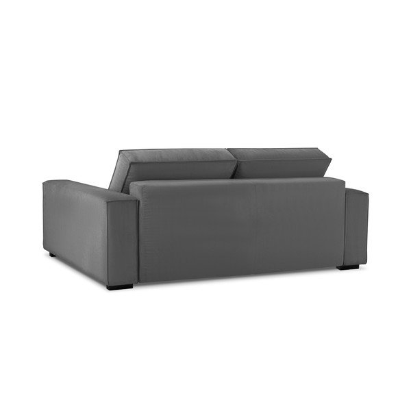 Тъмно сив велурен разтегателен диван Azalea - Mazzini Sofas-image-3