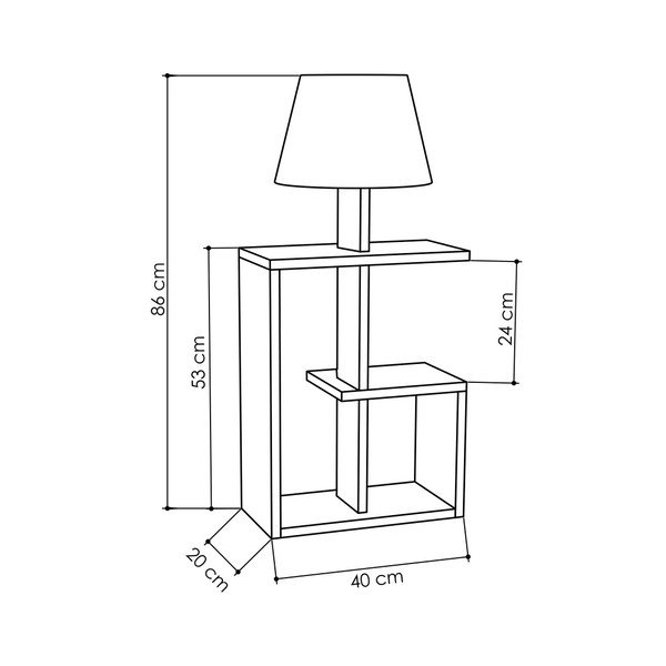 Antracitová volně stojící lampa Homitis Saly-image-2