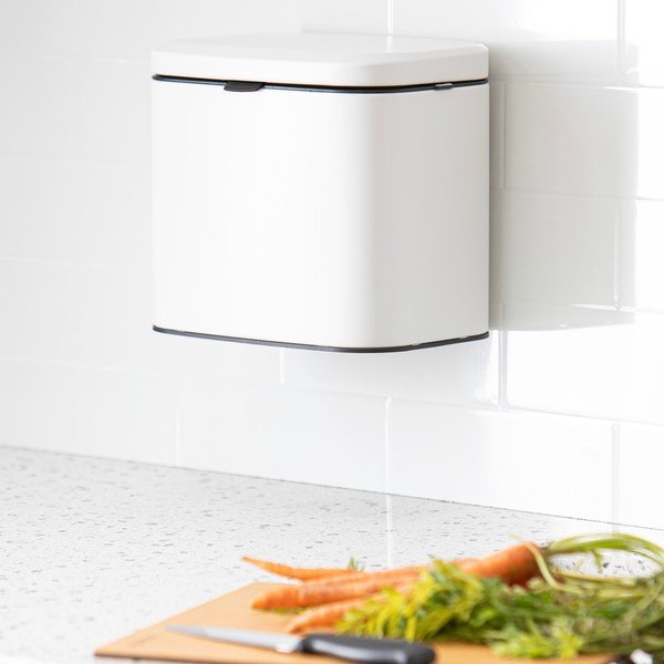 Бял контейнер за компостируеми отпадъци 4 l Essentials – Ladelle-image-1